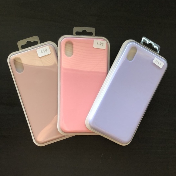 NEW iPhone Xs Max silicone case - Set of 3 - Picture 1 of 6